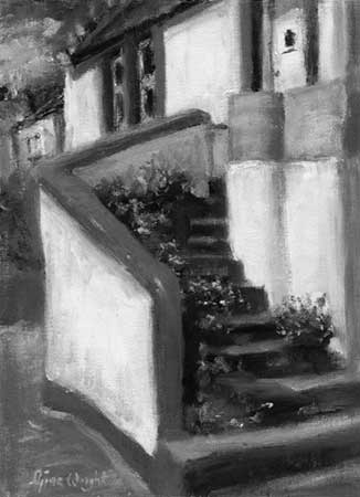 Flowers And Steps