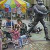 Face Painting with Desperate Dan, Pastel