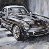 Lotus Elite Type 14 painting in pastel