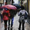 Rose Street, Umbrellas, Pastel