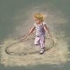 Running On The Beach, Pastel